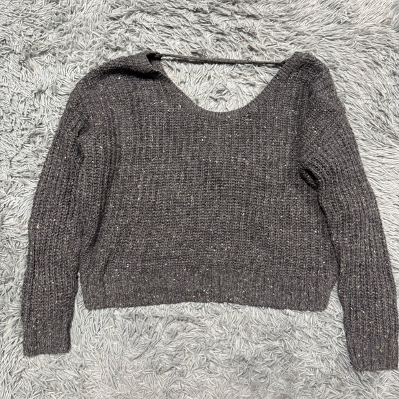 Ruby Moon Grey Knit Sweater Size Large - Picture 1 of 8
